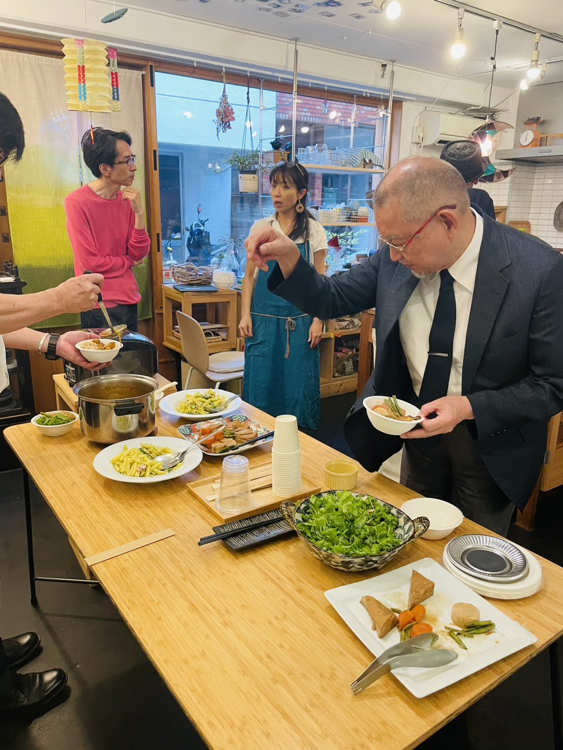 懇親会でのヴィーガン料理